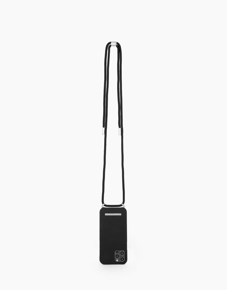 iDeal of Sweden iPhone 12 Mini Necklace Case Ultra Black - IDONCAW21-I2054-338