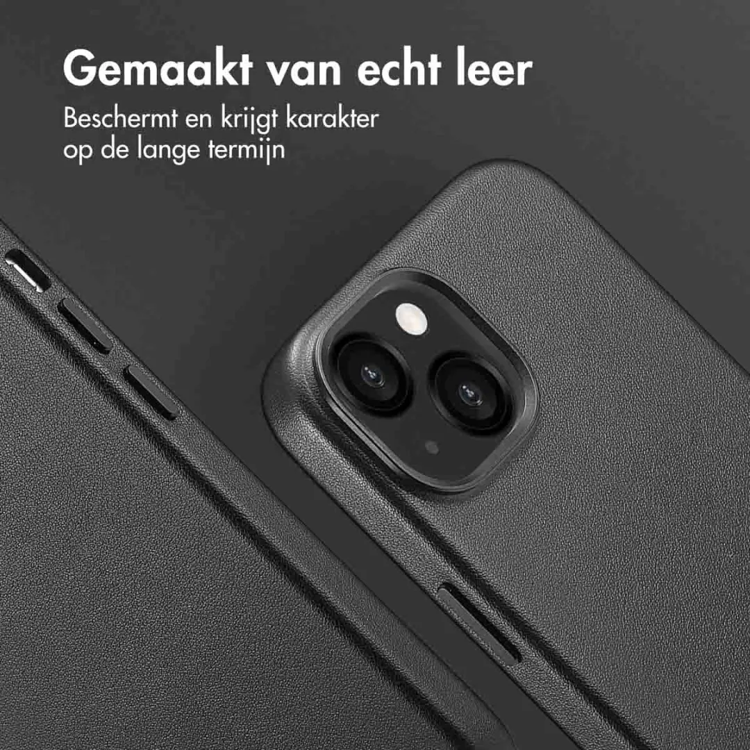 Accezz iPhone 13 Hoesje MagSafe - Black - 2 Pasjes