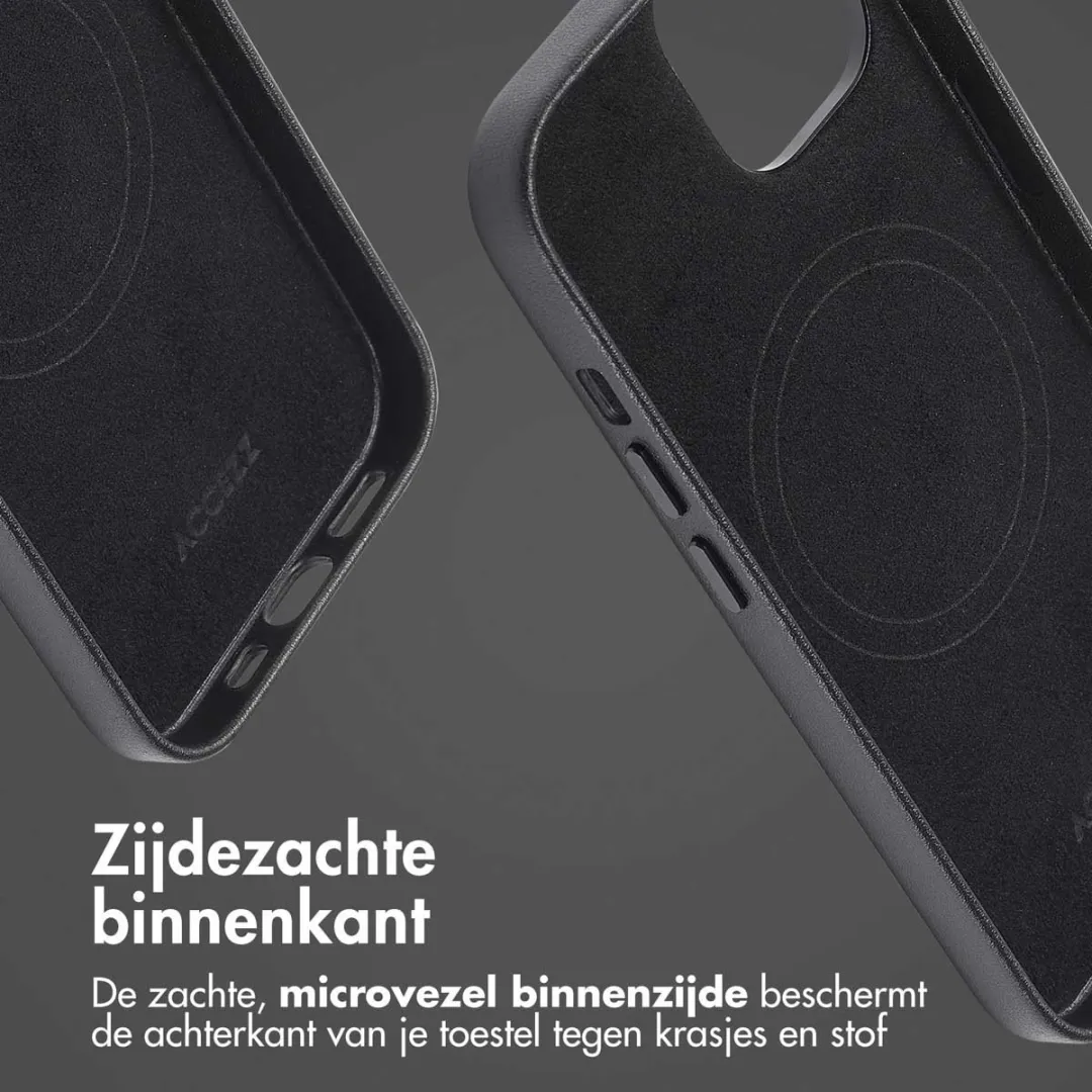 Accezz iPhone 13 Hoesje MagSafe - Black - 2 Pasjes