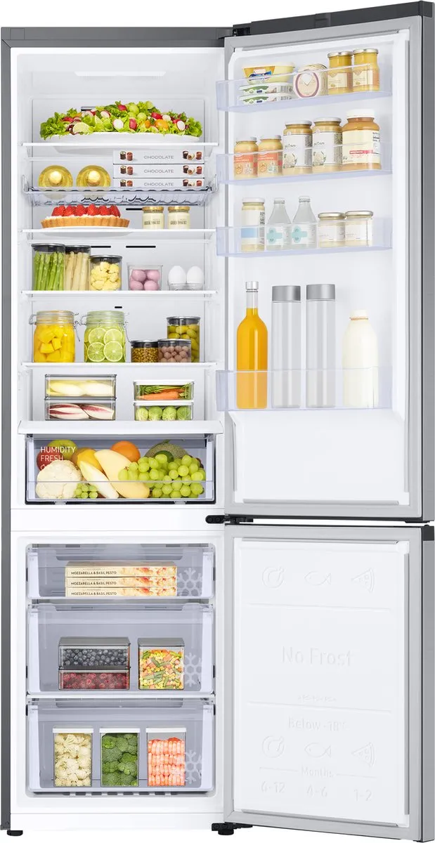 Samsung RB38C602DSA Koel-vriescombinatie 390L - Wi-Fi - Roestvrijstaal