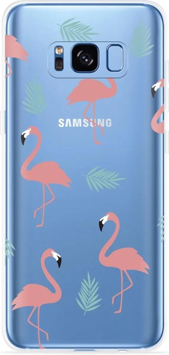 Just in Case Galaxy S8 Hoesje - Flamingo Pattern - 839410