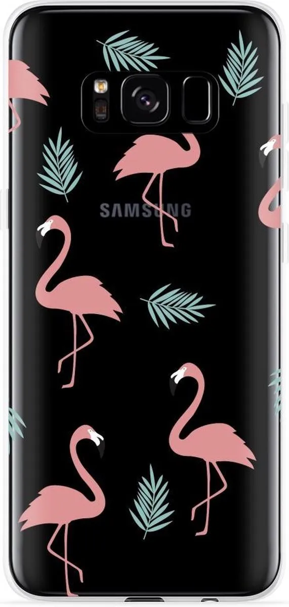 Just in Case Galaxy S8 Hoesje - Flamingo Pattern - 839410