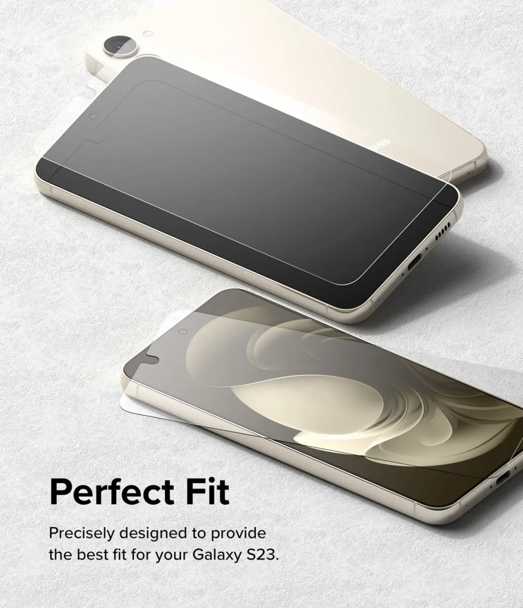Ringke Screen Protector Samsung Galaxy S23 - 9H Tempered Glass - 2 Stuks
