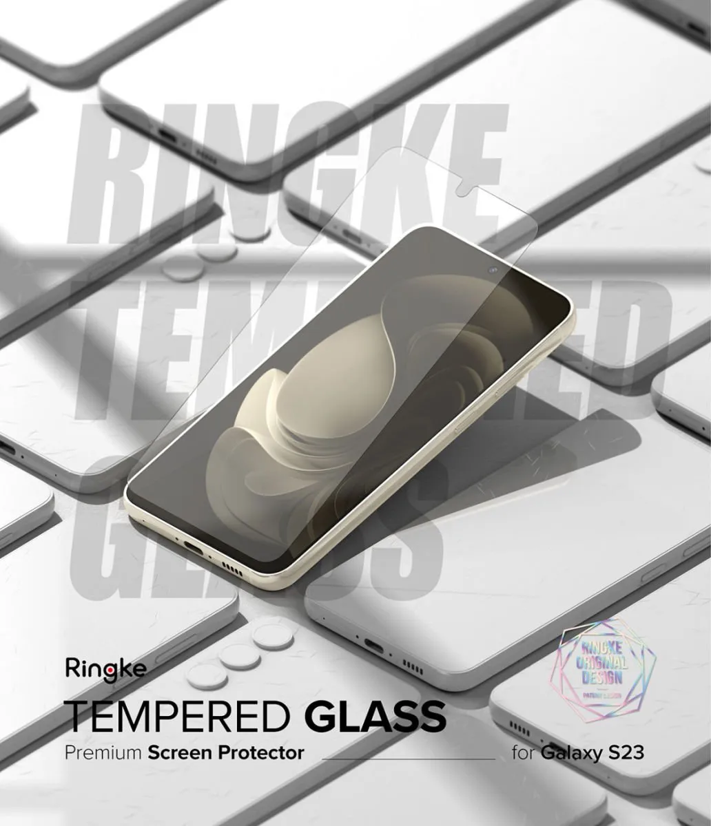 Ringke Screen Protector Samsung Galaxy S23 - 9H Tempered Glass - 2 Stuks