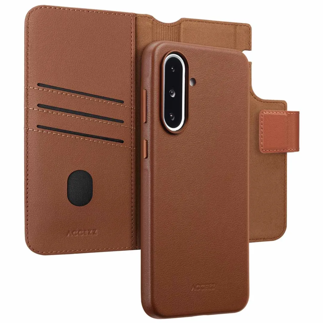 Accezz Leather Bookcase 2-in-1 Hoesje