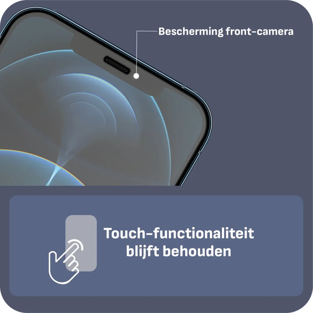 Just in Case Cazy Screenprotector iPhone 12/12 Pro - 2 Stuks