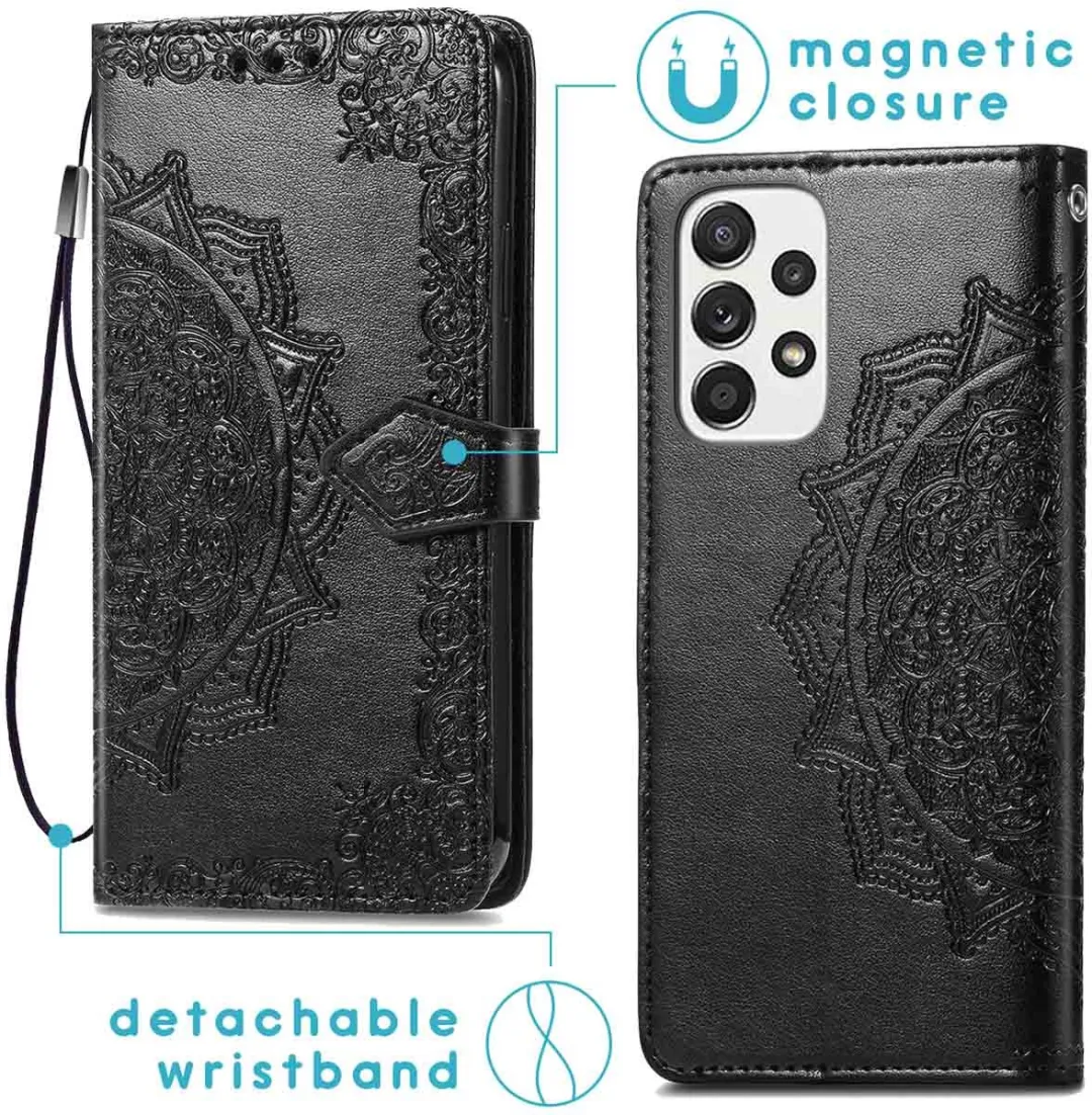 Imoshion Hoesje Samsung Galaxy A53 - 3 Pasjes - Zwart