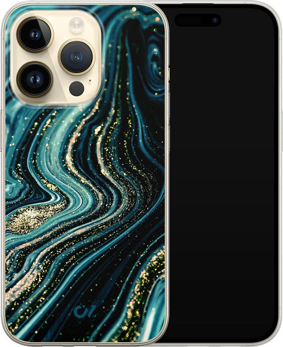 Casevibes iPhone 14 Pro Hoesje - Blauw - A/14P/UV/046