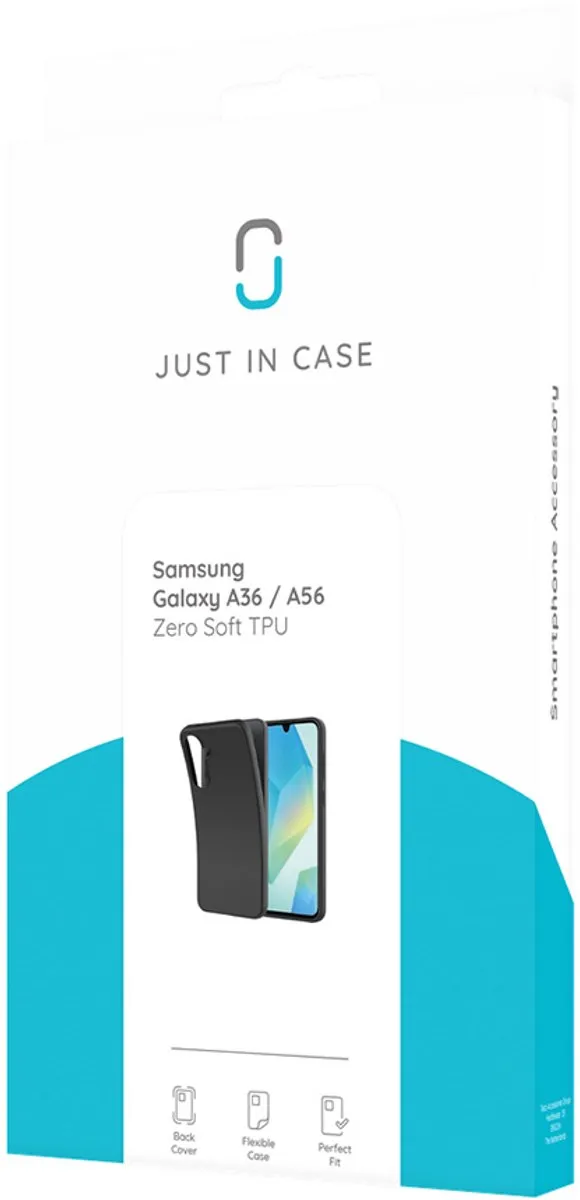 Just in Case Cazy Hoesje Samsung Galaxy A36/A56 - Zwart