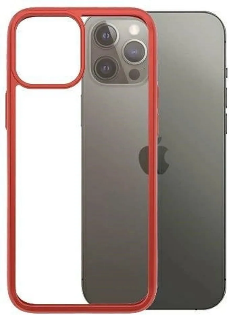 PanzerGlass ClearCaseColor PZ-0281 iPhone 12 Pro Max Hoesje - Mandarin Red