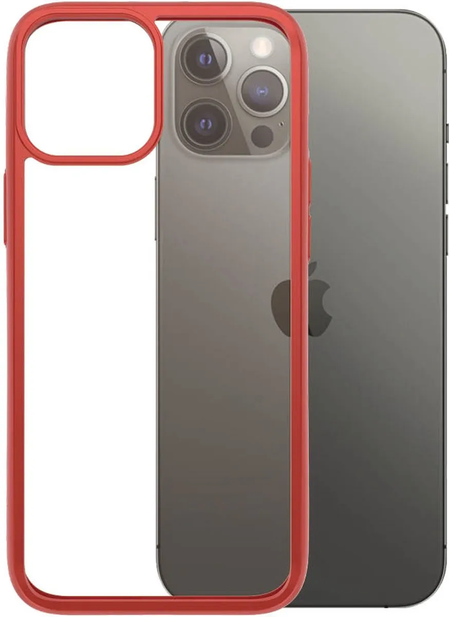 PanzerGlass ClearCaseColor PZ-0281 iPhone 12 Pro Max Hoesje - Mandarin Red