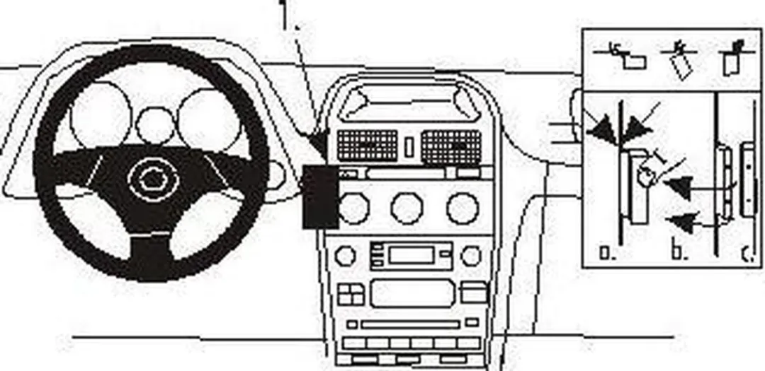 Brodit ProClip Houder Lexus IS 2001-2005 Center Mount