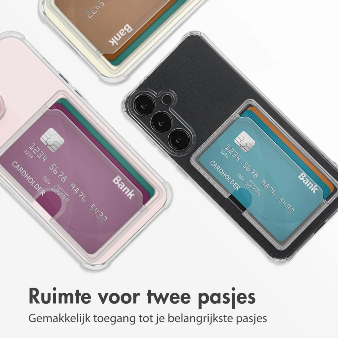Imoshion Hoesje Samsung Galaxy S24 Plus - Transparant - 2 Pasjes