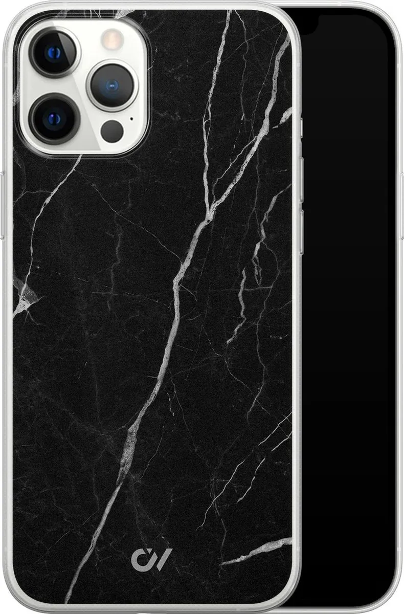 Casevibes Hoesje iPhone 12 Pro Max A/12PM/UV/012 - Marble Noir