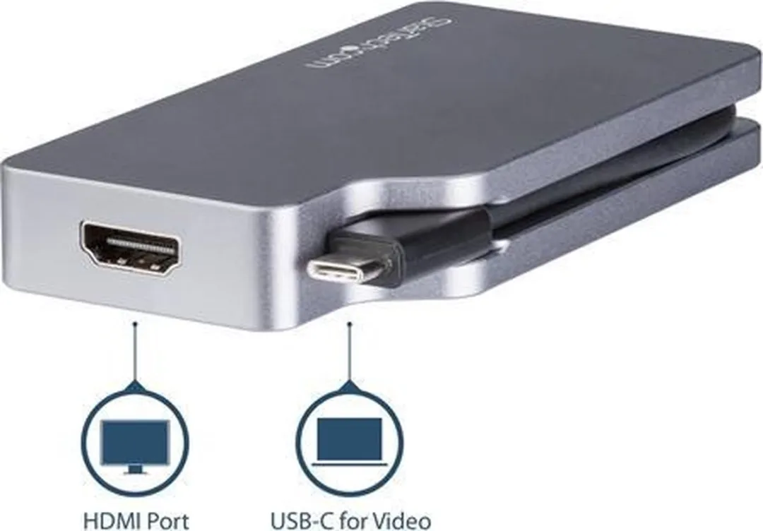 Startech CDPVDHDMDPSG USB-C 4-in-1 Video Adapter - Grijs - afbeelding 6 van 6