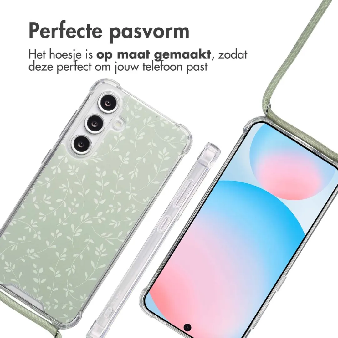 Imoshion Hoesje Samsung Galaxy S24 FE - Smoke Green Flowers