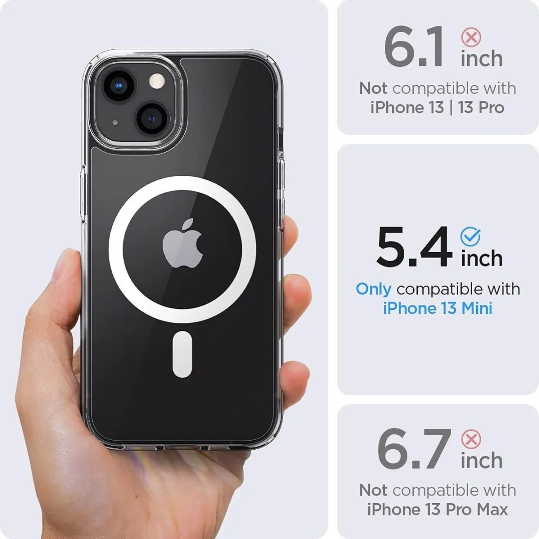 Spigen Ultra Hybrid TPU Hoesje iPhone 13 Mini ACS03322 - Transparant