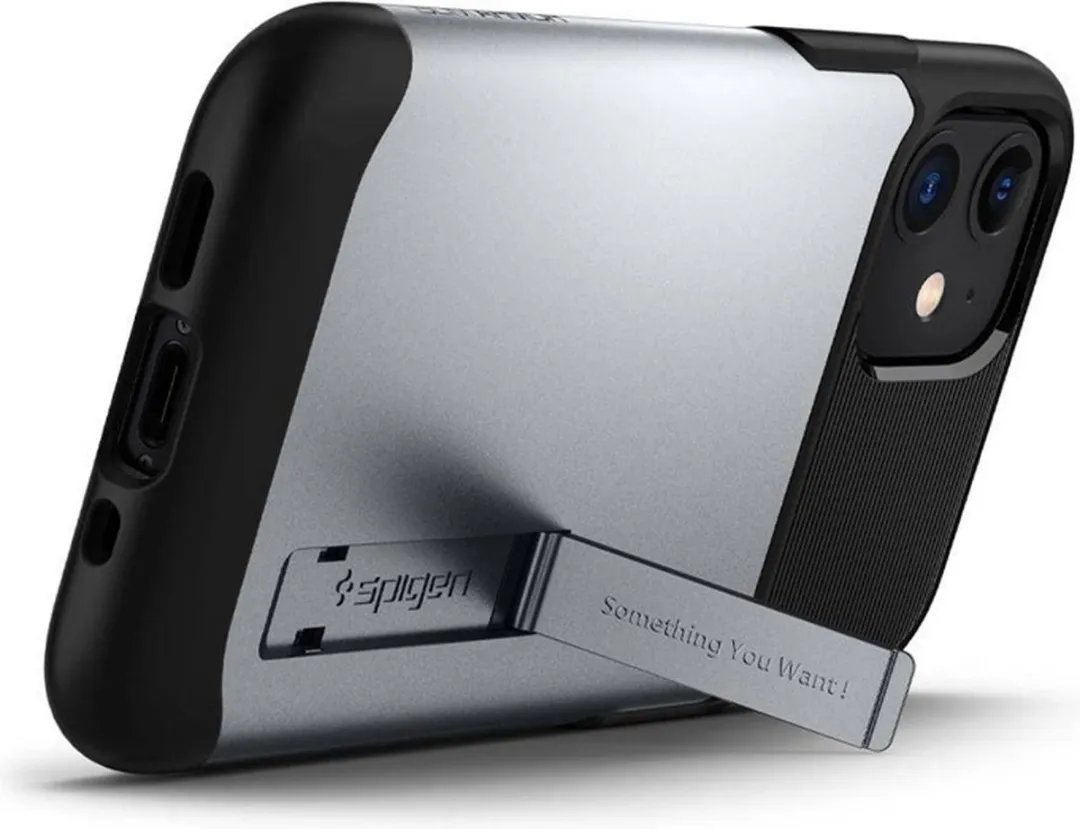 Spigen Slim Armor ACS01548 iPhone 12 Mini Hoesje - Zilver