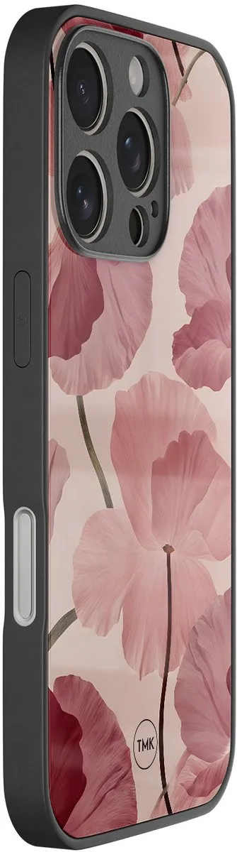 Casevibes iPhone 16 Pro Hoesje Roze Vintage Blossom - TPU
