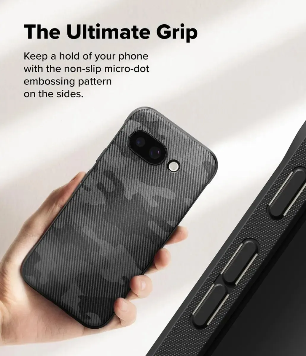 Ringke Onyx Camo Zwart Hoesje - Google Pixel 9a
