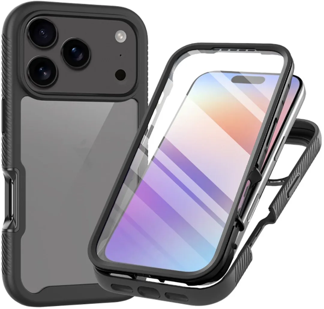 Just in Case Cazy MAP2763DC1 iPhone 17 Pro Max Hoesje - 360° Full Protection - Zwart