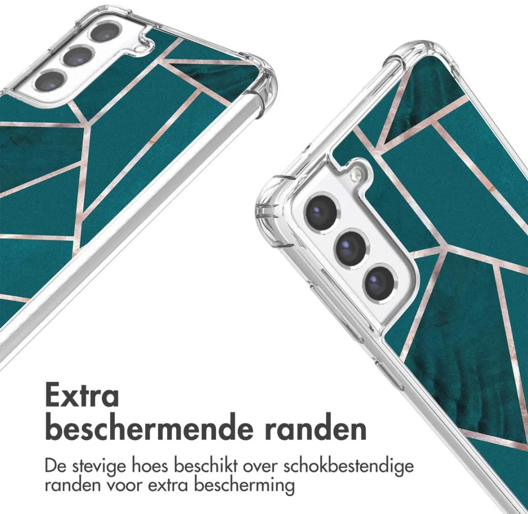 Imoshion Hoesje Samsung Galaxy S21 FE Petrol Green Graphic
