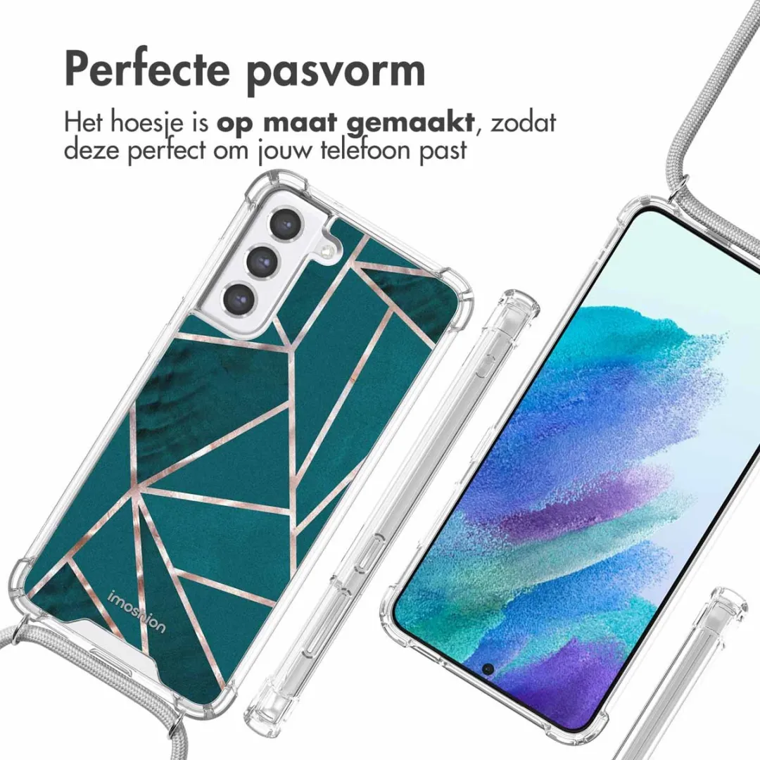 Imoshion Hoesje Samsung Galaxy S21 FE Petrol Green Graphic