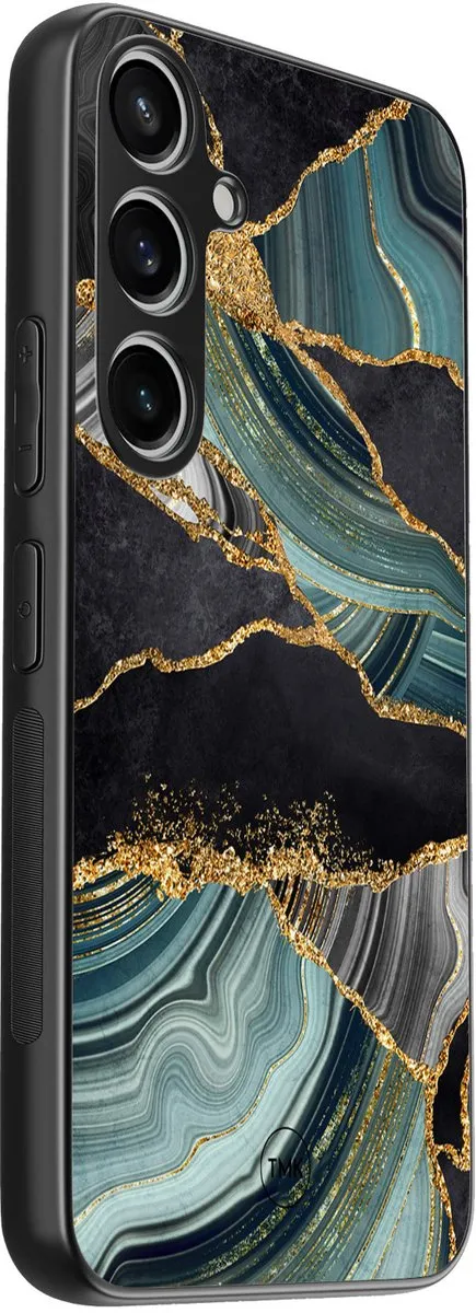 Casevibes Hoesje Samsung Galaxy A35 Marble Jade Stone - TPU