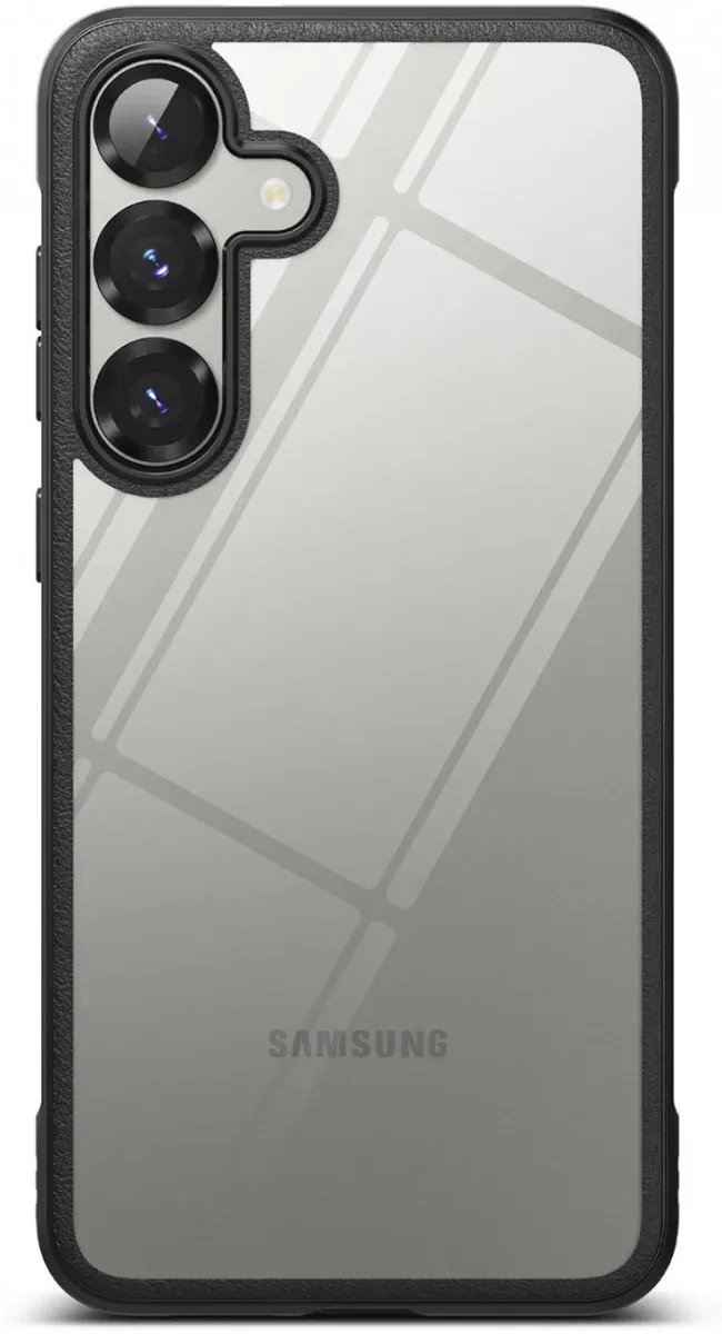 Ringke Fusion Bold Hoesje Samsung Galaxy S25 Plus - Transparant/Zwart