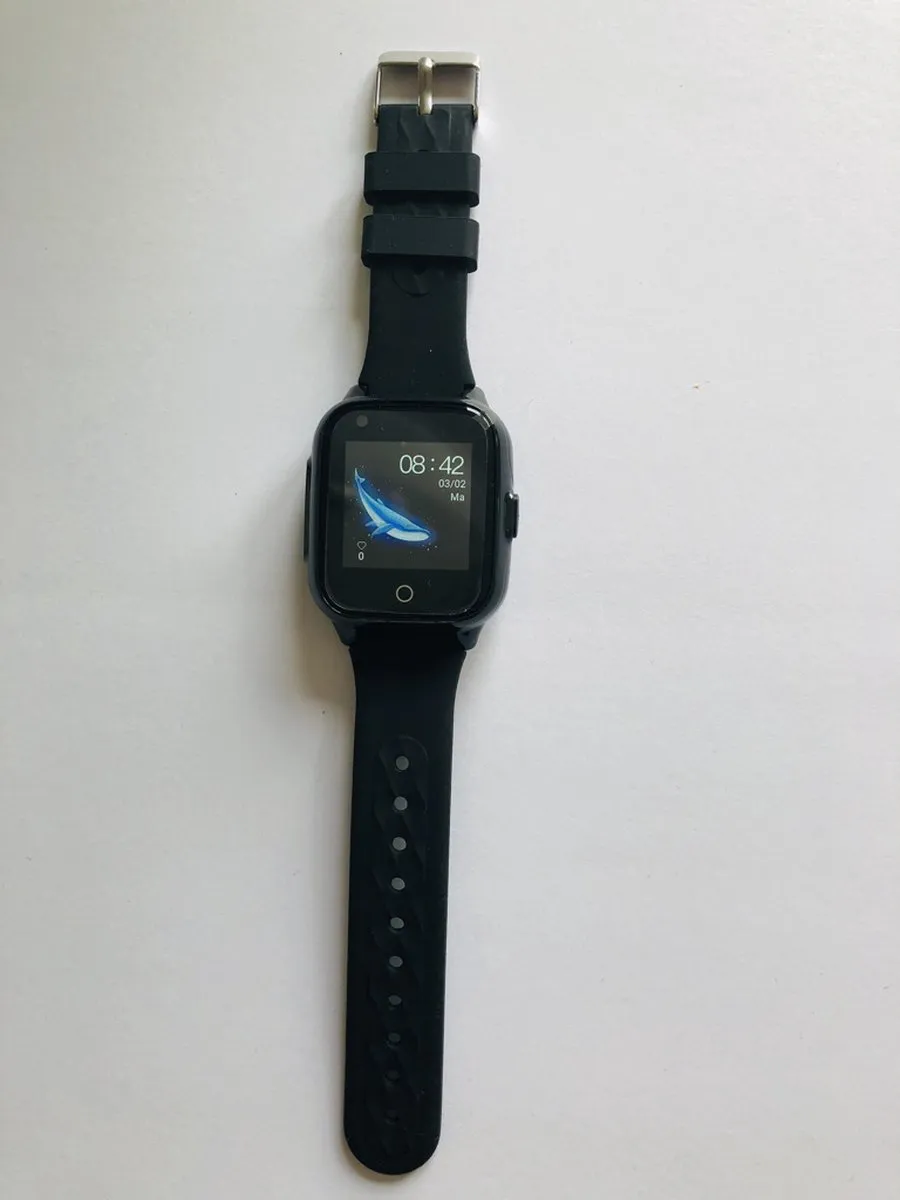 GPSHorlogeKids - GPS horloge kind – smartwatch kinderen – WhatsApp – 4G videobellen – spatwaterdicht – GPS tracker – SOS alarm – incl. simkaart en online installatie hulp – Fox Zwart