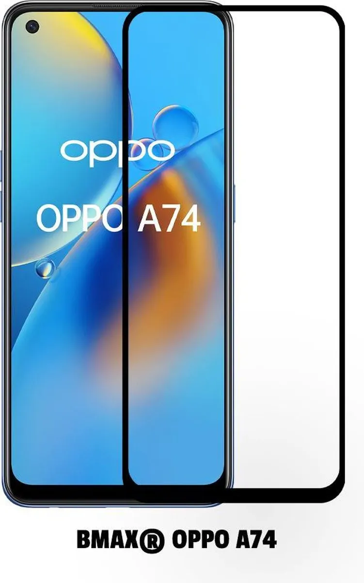 BMAX Screenprotector OPPO A74 2 Stuks - Full Cover - afbeelding 3 van 5