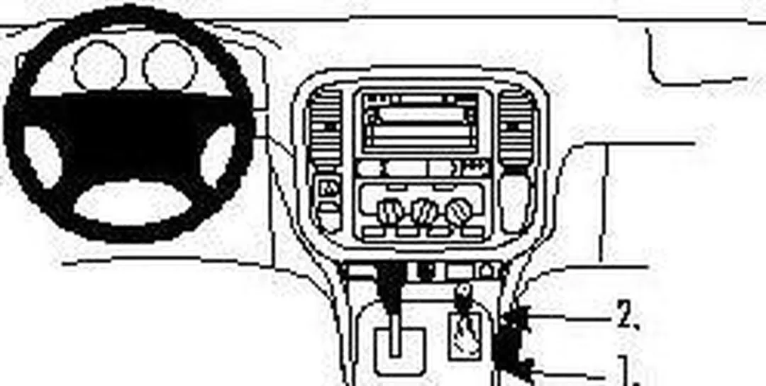Brodit ProClip Houder Lexus LX-Serie 1999-2002 / Toyota LandCruiser 100 1998-200