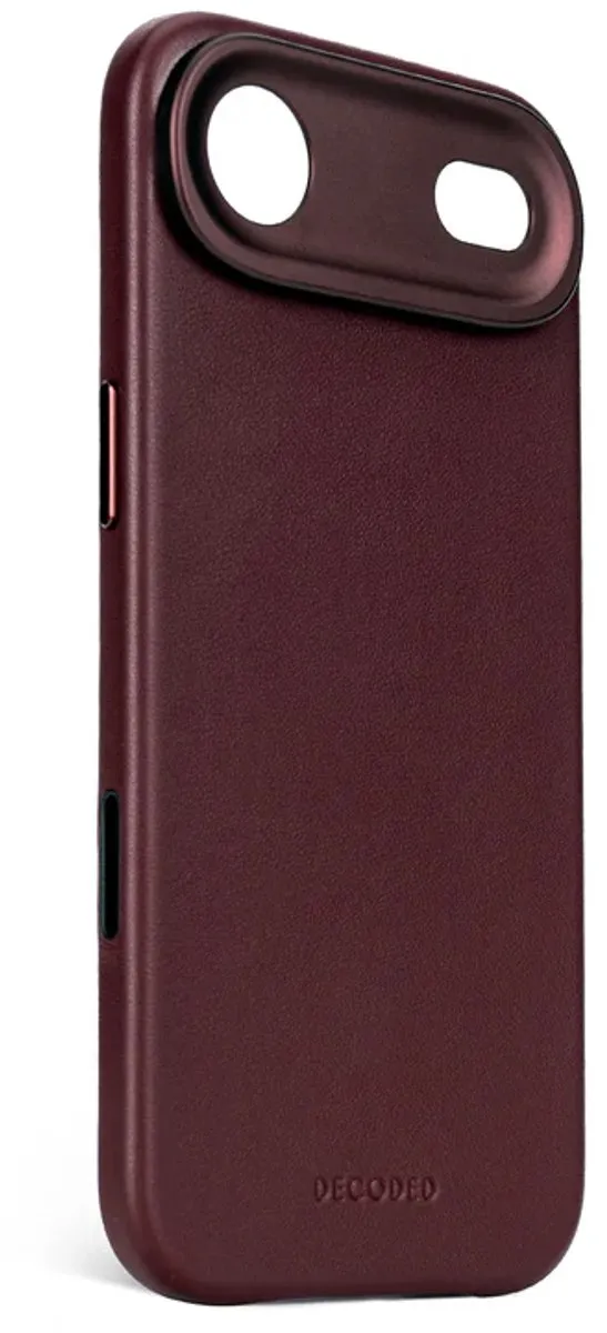 Decoded Leren Hoesje iPhone 17 Air - Premium ECCO Leer - MagSafe - Rood