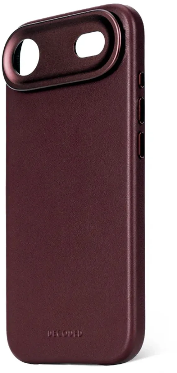 Decoded Leren Hoesje iPhone 17 Air - Premium ECCO Leer - MagSafe - Rood