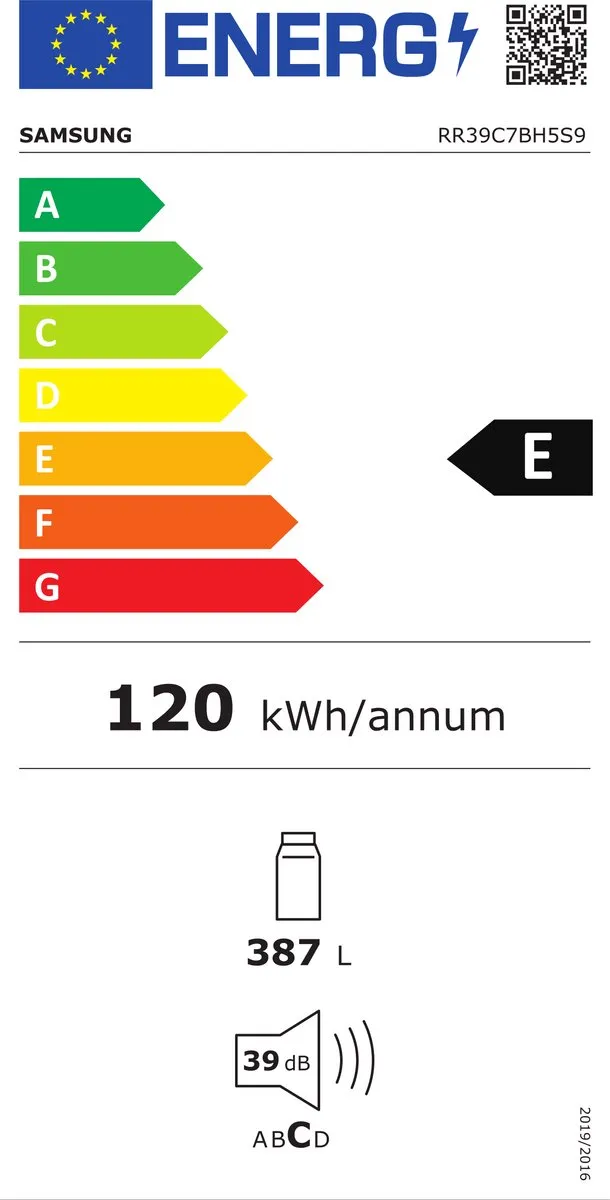 Samsung RR39C7BH5S9 Vrijstaande Koelkast 387L - No Frost - Roestvrijstaal