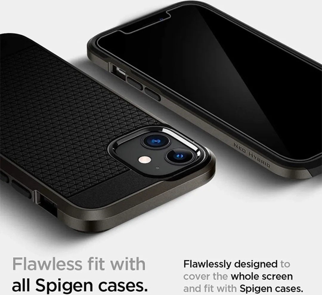 Spigen Glassprotector Anti Blauwlicht iPhone 12 Pro 6.1" - Transparant