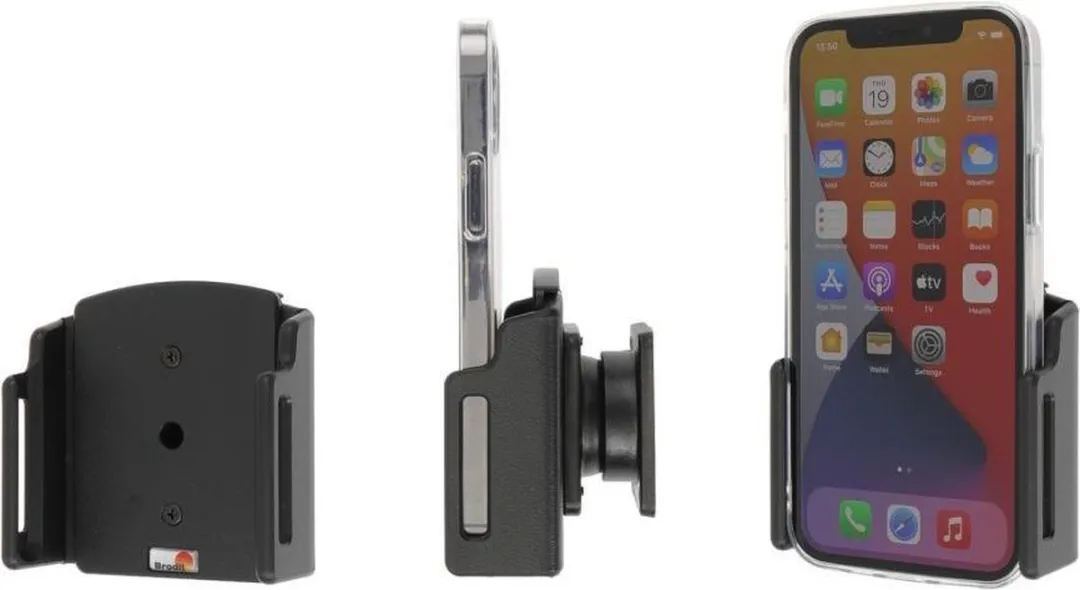Brodit 711239 iPhone Houder - Verstelbaar 70-83mm - Zwart