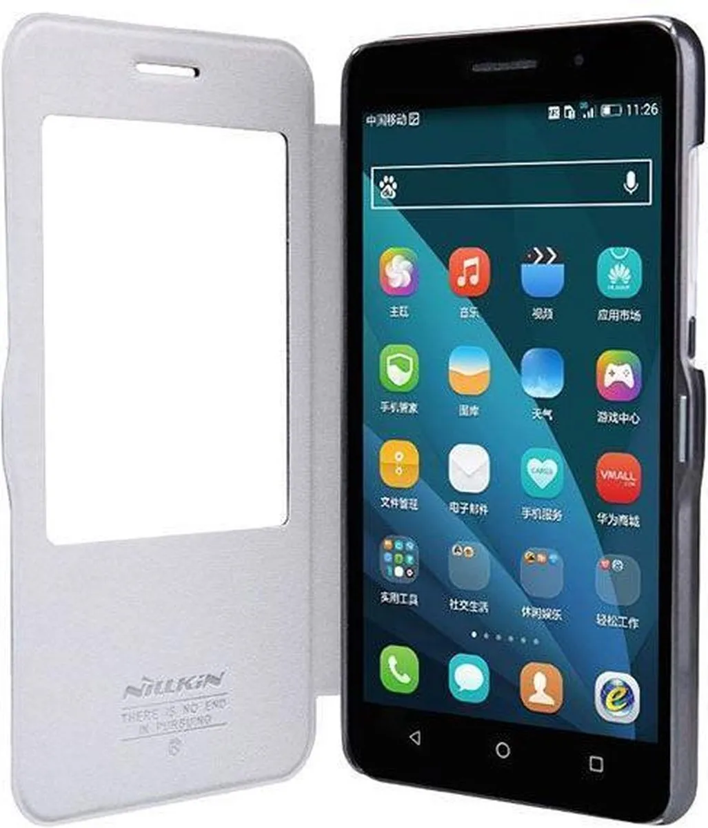 Nillkin Leather Case Honor 4X - Zwart - afbeelding 3 van 5
