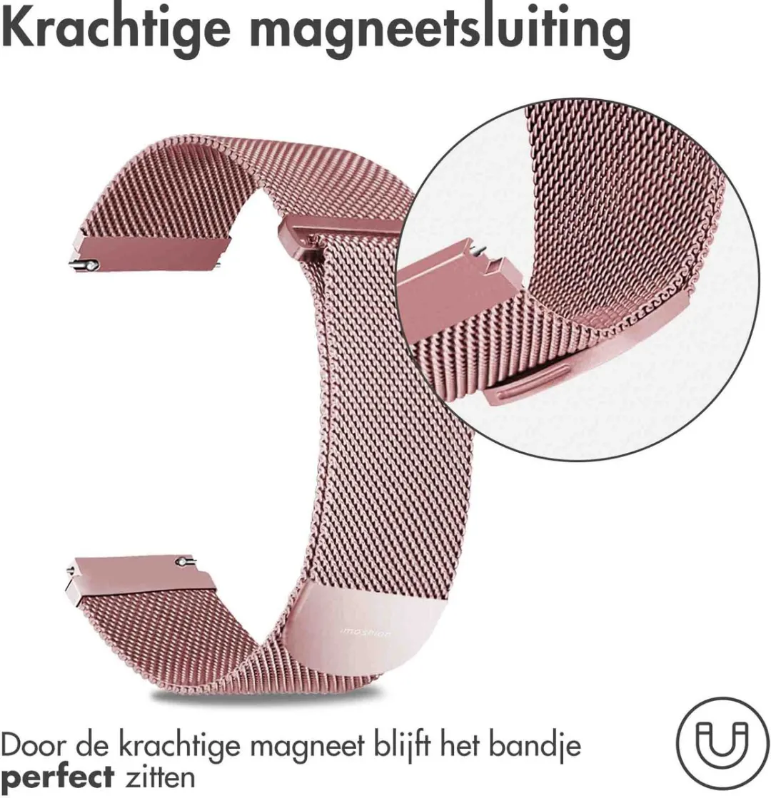 Imoshion Milanees Magnetisch Bandje 22mm - M - Roze