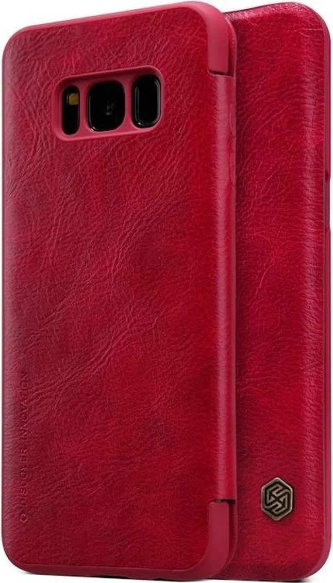 Nillkin Qin Slim Leather Book Case Samsung Galaxy S8 - Rood - afbeelding 5 van 6