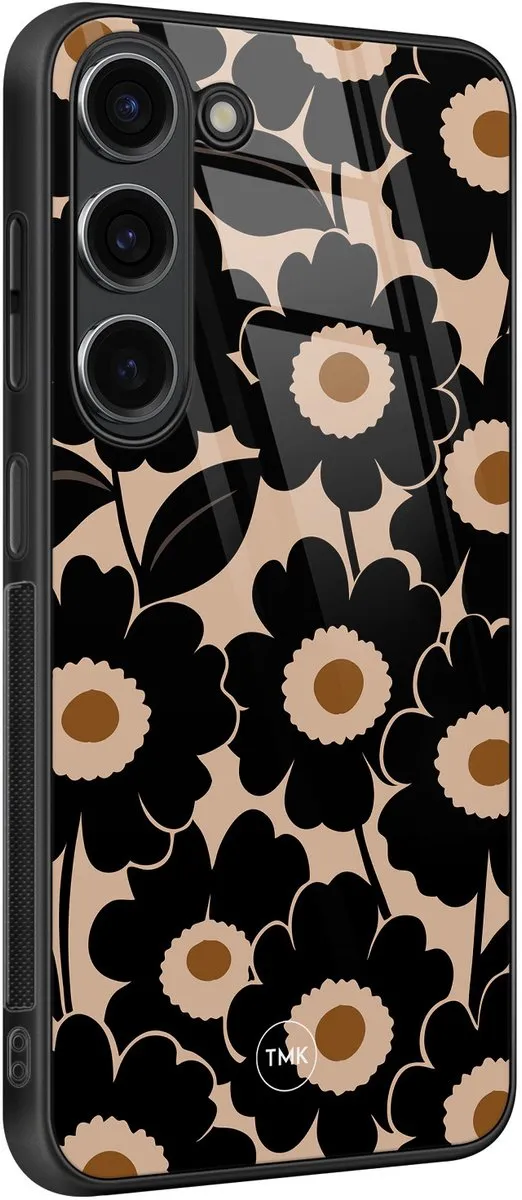 Casevibes Galaxy S23 Bloom Luxe Hoesje - Zwart