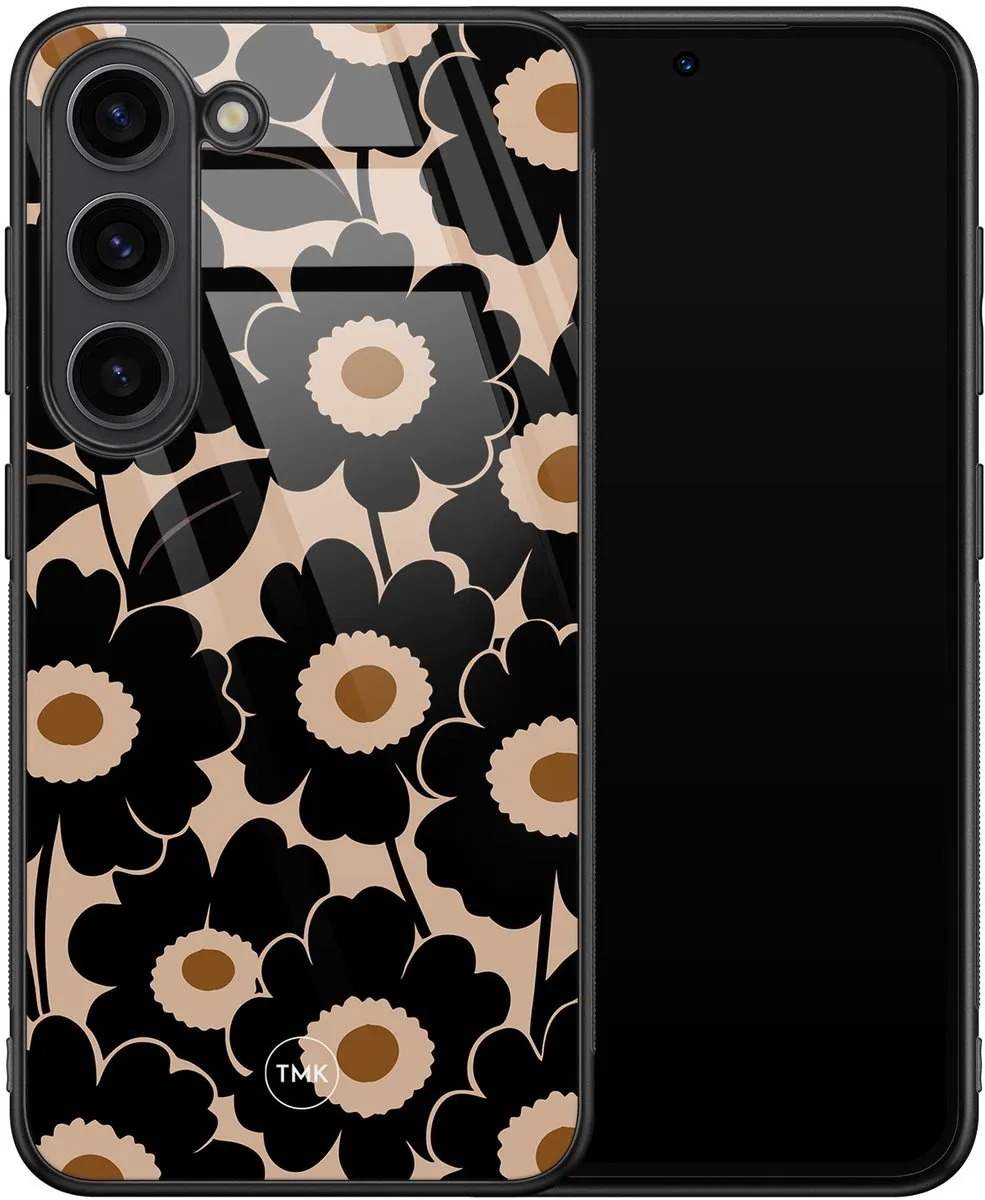 Casevibes Galaxy S23 Bloom Luxe Hoesje - Zwart