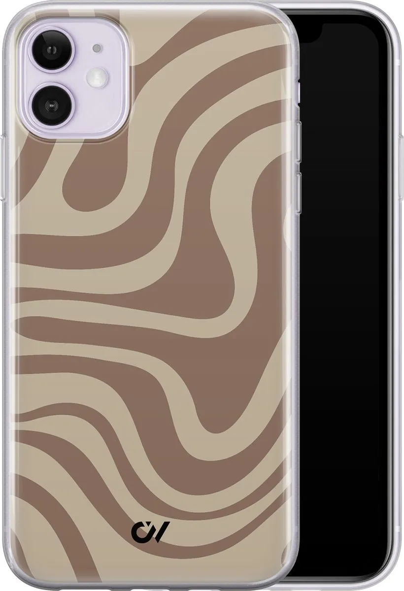 Casevibes iPhone 11 Hoesje A/11/UV/022 - Bruin