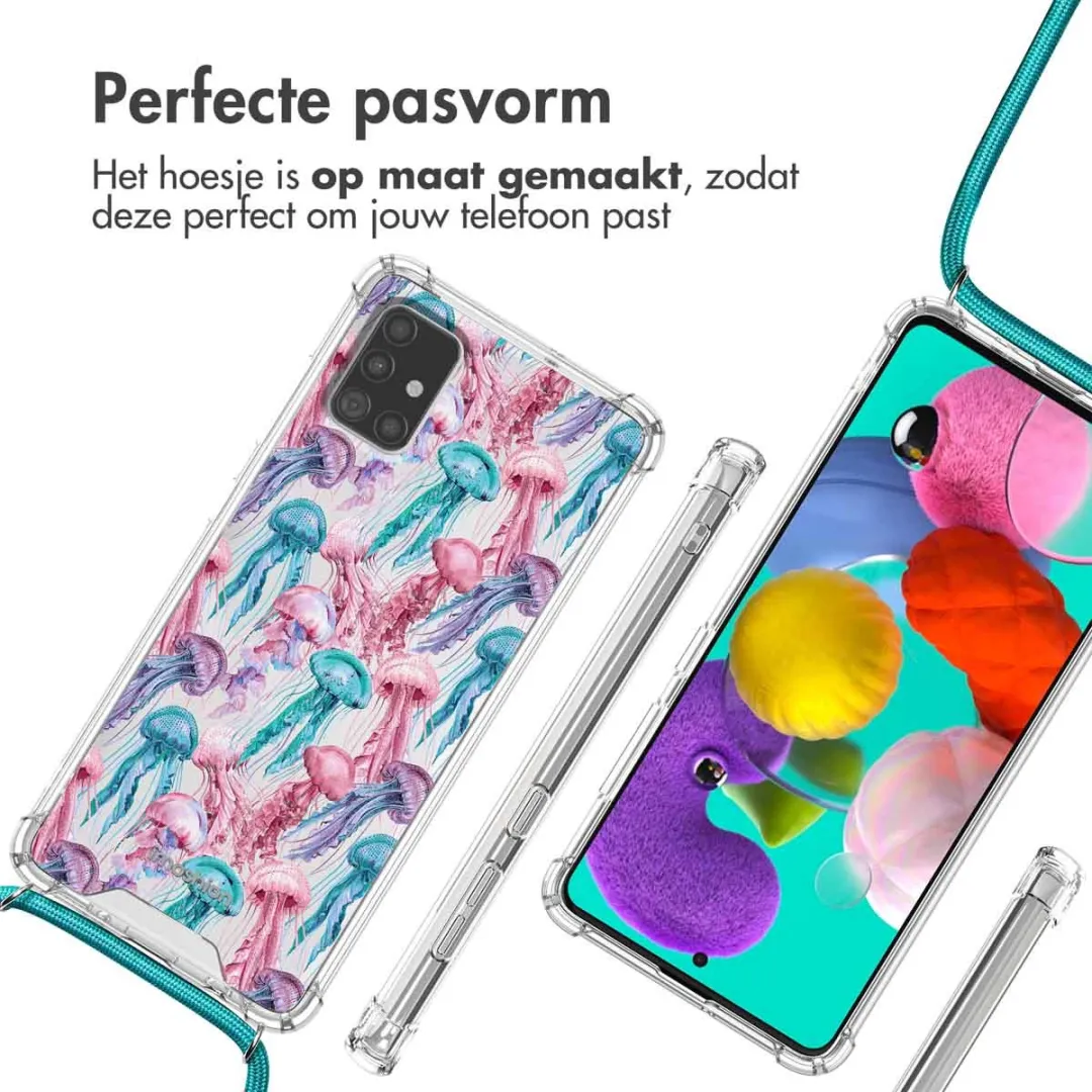 Imoshion Galaxy A51 Design Hoesje - Jellyfish Watercolor