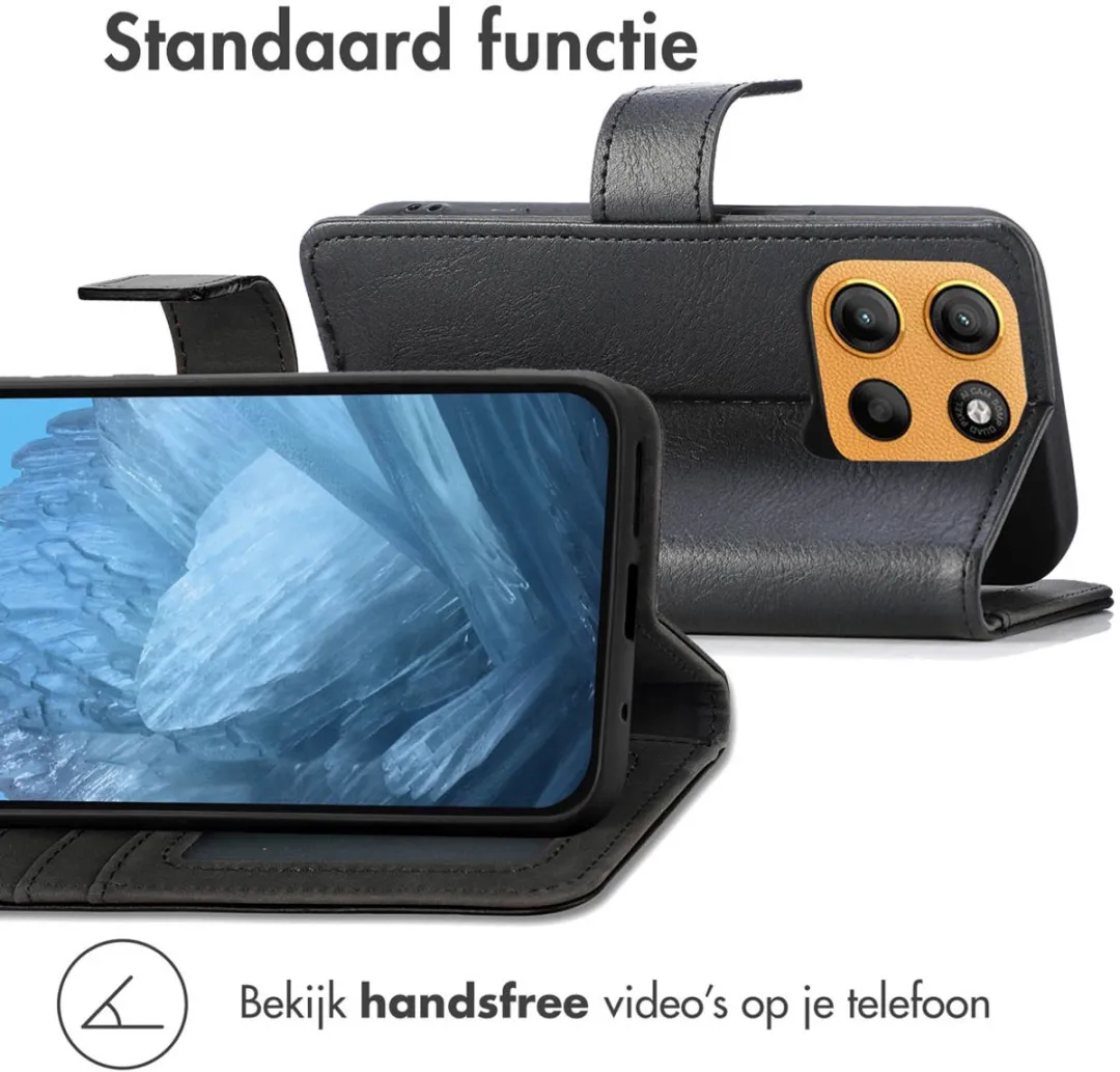 Imoshion Moto G15 Power Hoesje - 3 Pasjes - Zwart