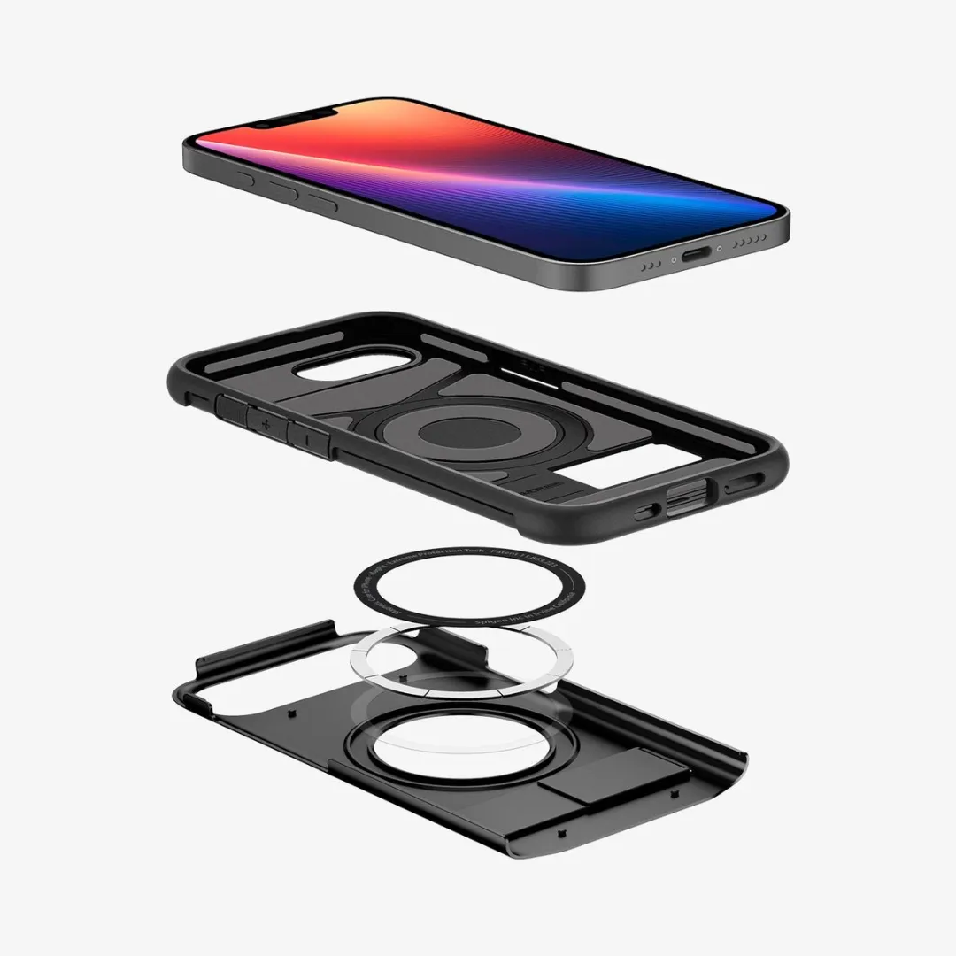 Spigen Slim Armor MagFit 8809971239592 Hoesje - iPhone 16e - Zwart - afbeelding 6 van 6