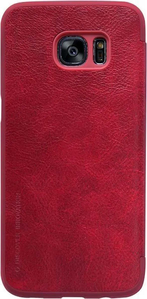 Nillkin Qin Hoesje Samsung Galaxy S7 Edge - Rood - afbeelding 2 van 6