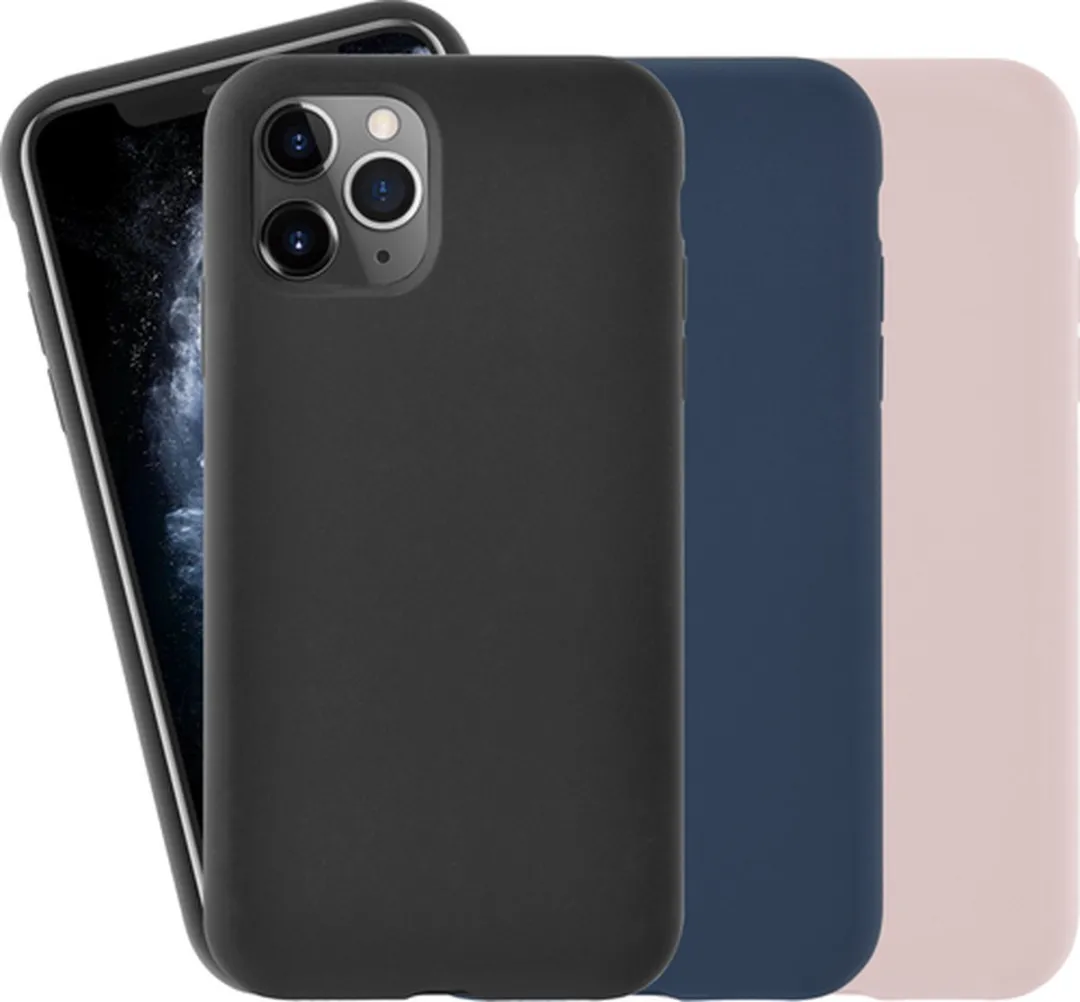 Azuri iPhone 11 Pro Max Siliconen Hoesje - Zwart - AZCOVSILIPH11PMX-BLK