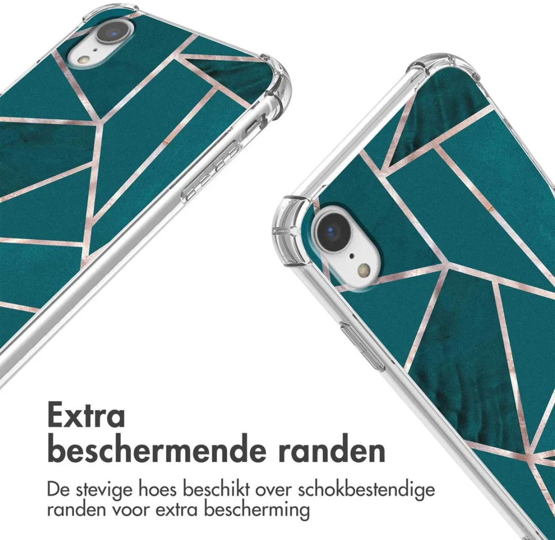 Imoshion Hoesje iPhone XR - Petrol Green Graphic