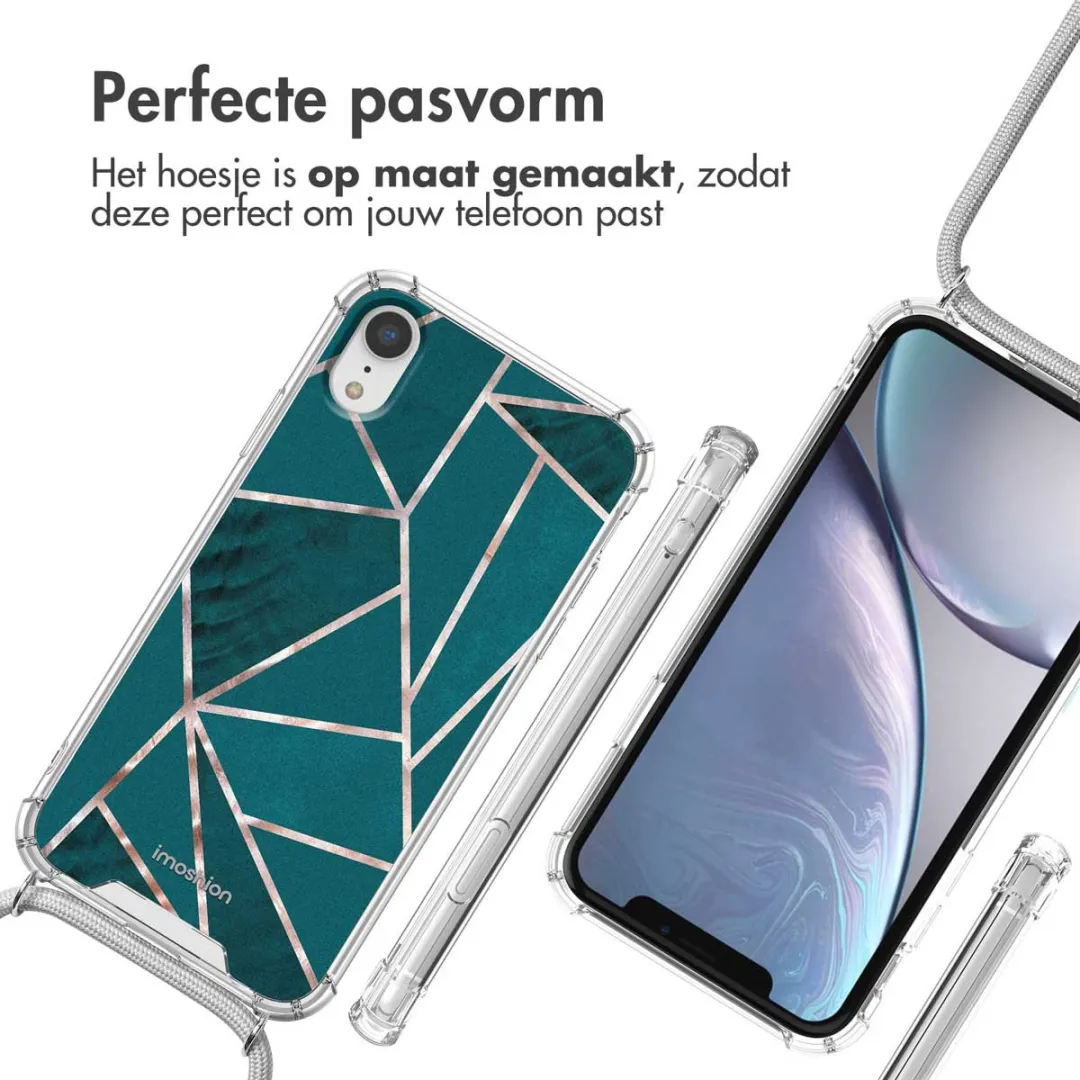 Imoshion Hoesje iPhone XR - Petrol Green Graphic